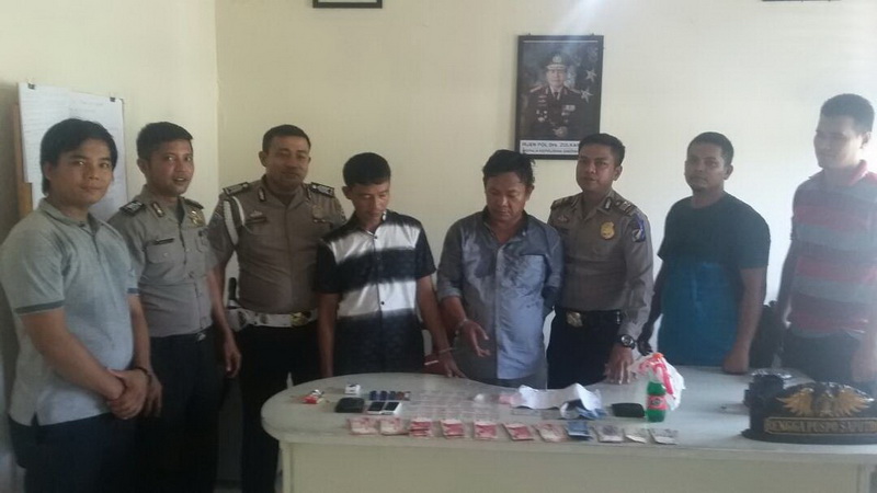 2 Bandar Narkoba Lintas Provinsi Diciduk Polsek Tapung Hilir